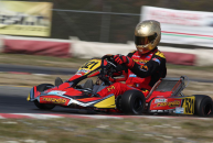 Sgrace/maranello kart and massimo dante triumphing  in the first round of the spring trophy