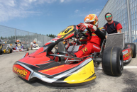 Sgrace/maranello kart and mosca get a spectacular victory in kz2 at adria's round of the italian championship