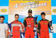 Il podio del Trofeo d’Estate a Lonato, con Massimo Dante al primo posto e Alberto Cavalieri al terzo