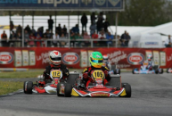 In the third round of the wsk euro series, marco zanchetta achieves another terrific