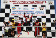Massimo dante on sgrace/maranello kart achieves a double podium in