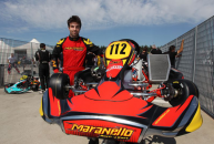 Sgrace/maranello kart con mosca spettacolare vittoria in kz2 nel campionato italiano a adria 