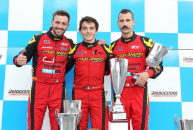 Mosca and dante, maranello kart's winning pairing at the autumn trophy in lonato