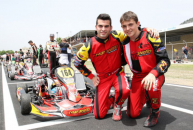 Mosca and zanchetta great protagonists of the italian championship with maranello kart in sarno   