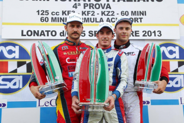 Dante e drudi grandi protagonisti a lonato con maranello kart nel campionato italiano 