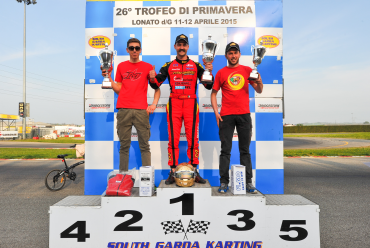 Sgrace/maranello kart scoring a triplet  at the spring trophy of lonato